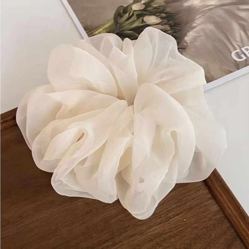 Set of 5 Neutral Colors Hair Scrunchies - Picture 8 of 8